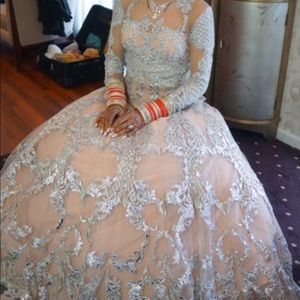 Custom falguni Shane peacock bridal gown